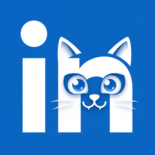LinkedIn cat icon